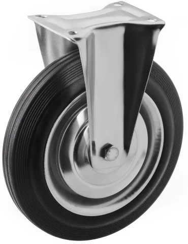 FC 85 - Промышленное колесо 250 мм (площадка, неповоротн., черн. рез., роликоподш.)